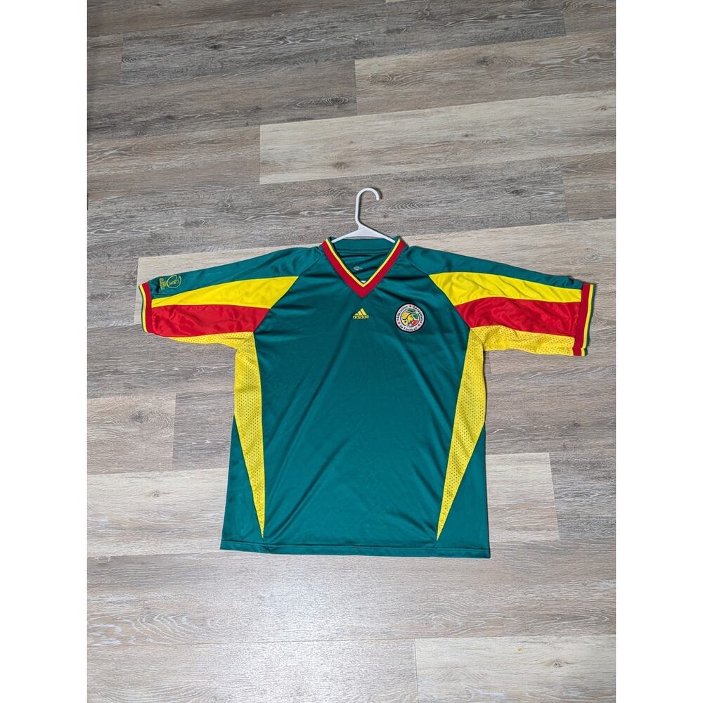 Vintage 2002 Senegal World Cup Adidas Home Jersey - Size Large - Rare